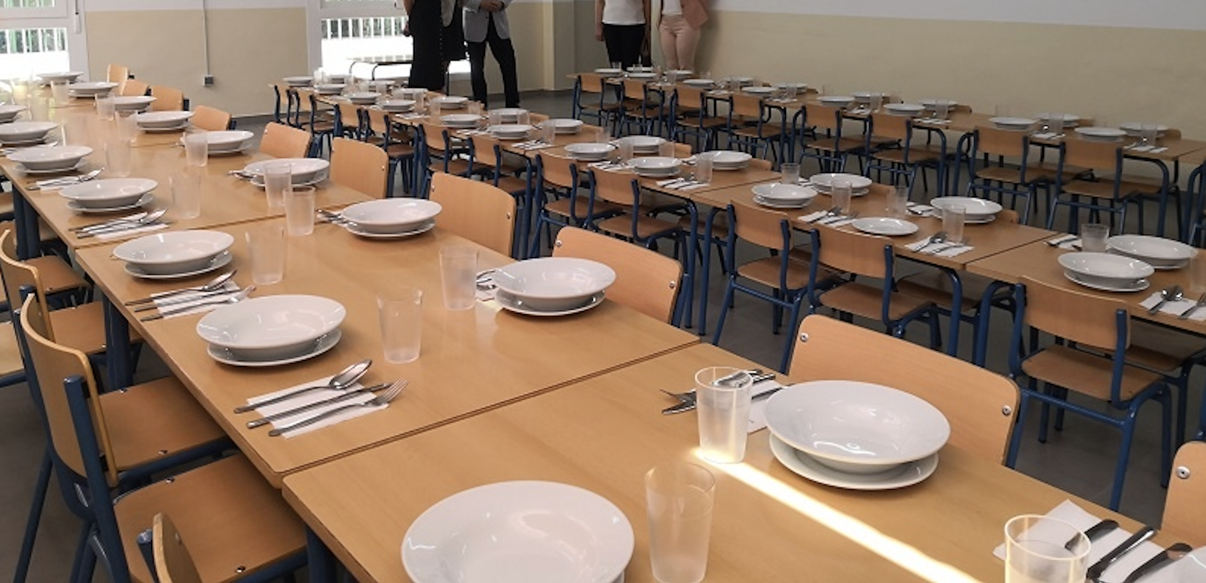 Imagen de archivo del comedor escolar de un colegio lucentino