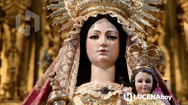 Virgen del Rosario tras la restauración Virgen del Rosario tras la restauración