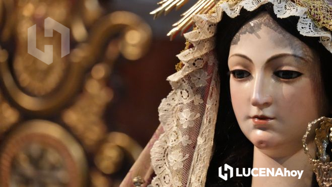Virgen del Rosario tras la restauración Virgen del Rosario tras la restauración