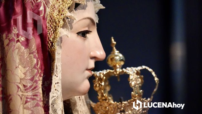 Virgen del Rosario tras la restauración Virgen del Rosario tras la restauración