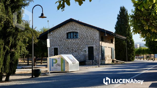 Hangar de la estación que será utilizado como aula de la naturaleza
