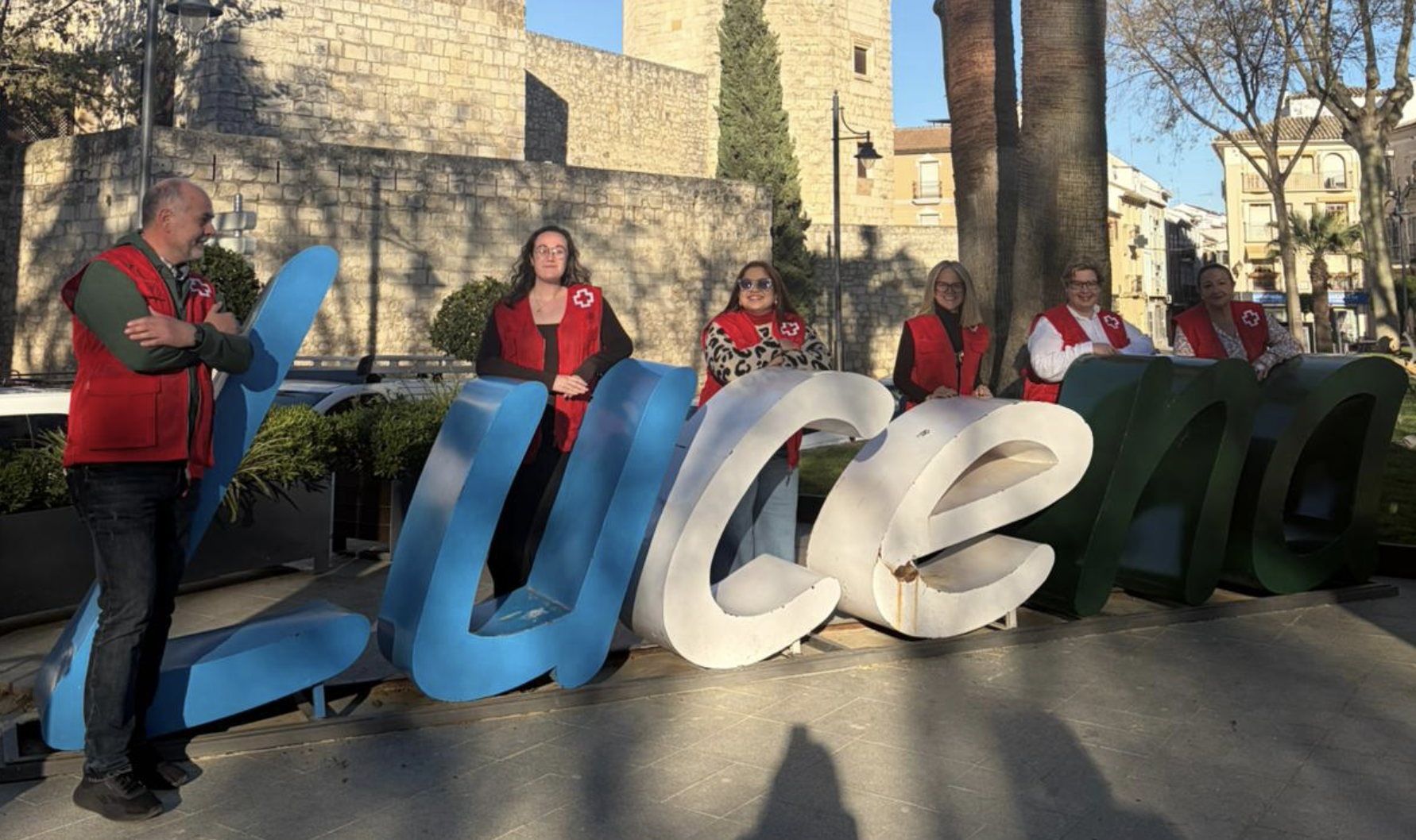 Miembros de Cruz Roja Lucena