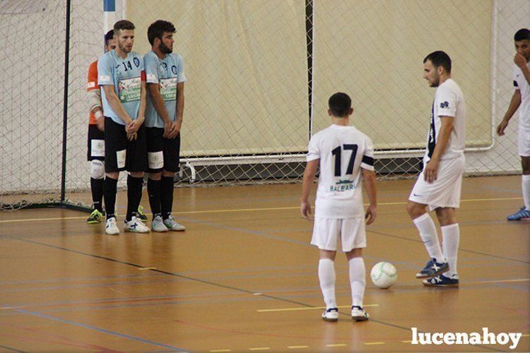  Partido entre Lucena Futsal y el Unión África Ceutí en el inicio de la liga. 