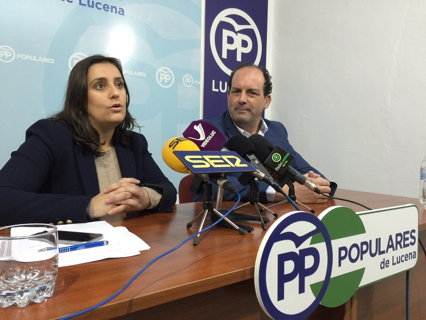  Un momento de la rueda de prensa del PP 