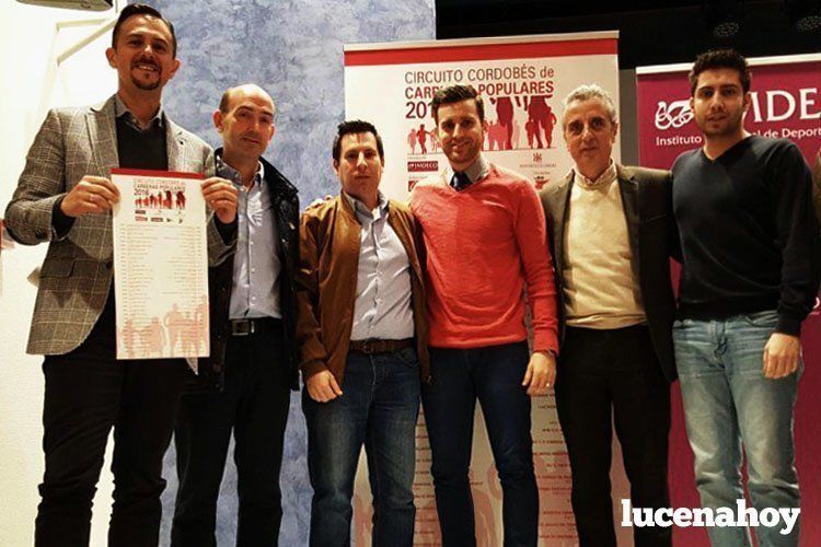  Manuel Lara, Pedro Díaz, José Ignacio Expósito, Martín Torralbo y Juan Pérez, en la presentación del Círcuito Provincial. 