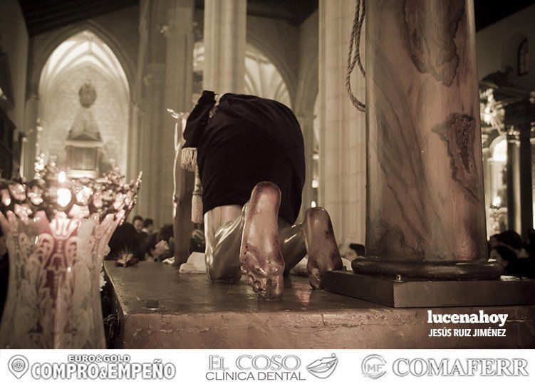 Galería Gráfica: El Cristo de la Humillación hace Vía Crucis en el interior del templo de San Mateo por la lluvia Galería Gráfica: El Cristo de la Humillación hace Vía Crucis en el interior del templo de San Mateo por la lluvia