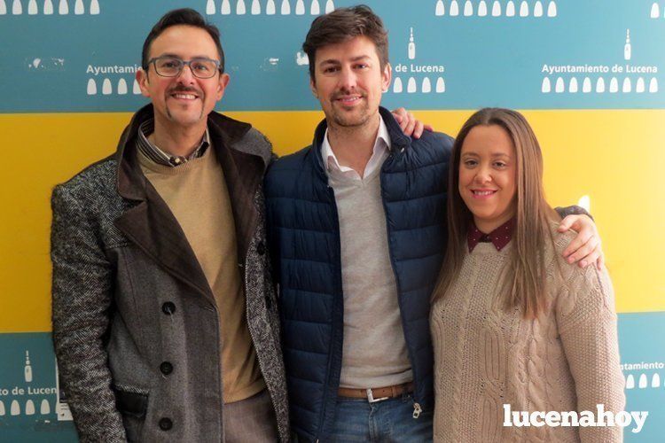  Manuel Lara, Álvaro Vizcaíno y su admiradora Araceli Cantero. 