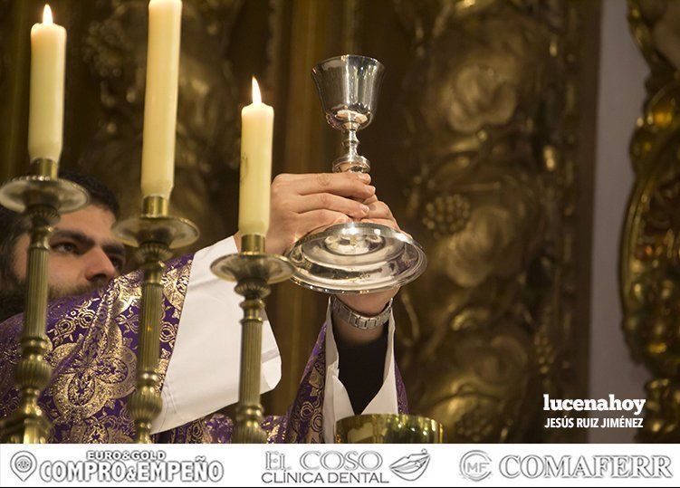 Galería: Gran participación de los manijeros de la Semana Santa en la Misa del Santero, celebrada en el Santuario de Aras