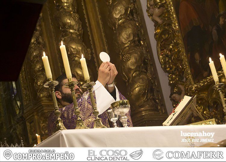 Galería: Gran participación de los manijeros de la Semana Santa en la Misa del Santero, celebrada en el Santuario de Aras