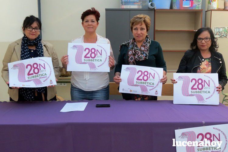  Conchi García, junto a otras componentes de la Organización Feminista de la Subbética 