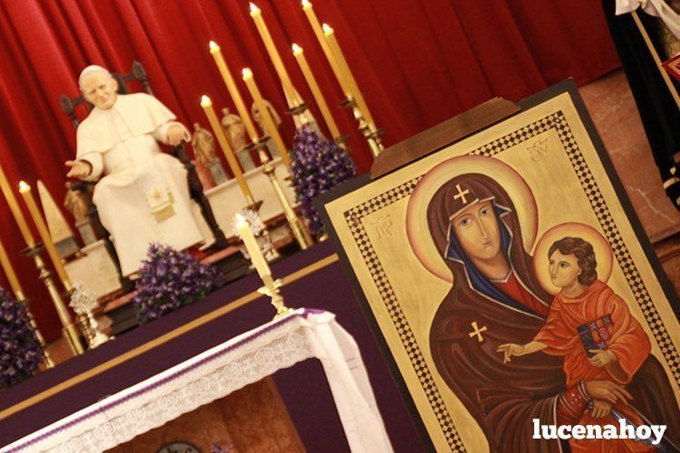 Galería: La Cruz de los Jóvenes visita Lucena por segunda vez, siendo recibida por los niños de catequesis y la Agrupación de Cofradías