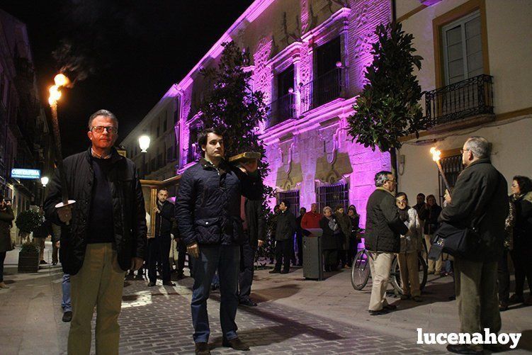 Galería: La Cruz de los Jóvenes visita Lucena por segunda vez, siendo recibida por los niños de catequesis y la Agrupación de Cofradías