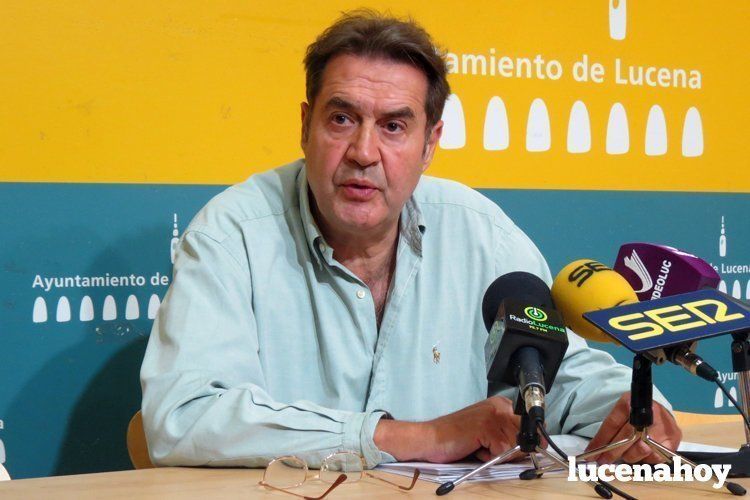 Vicente Dalda, portavoz de Entre todos, sí se puede Lucena. Vicente Dalda, portavoz de Entre todos, sí se puede Lucena.