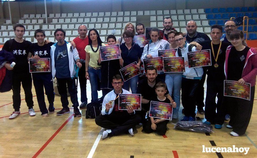  Foto de grupo del CD Wushu Kung Fu Lucena-Energy Center. ISRAEL RAMÍREZ 