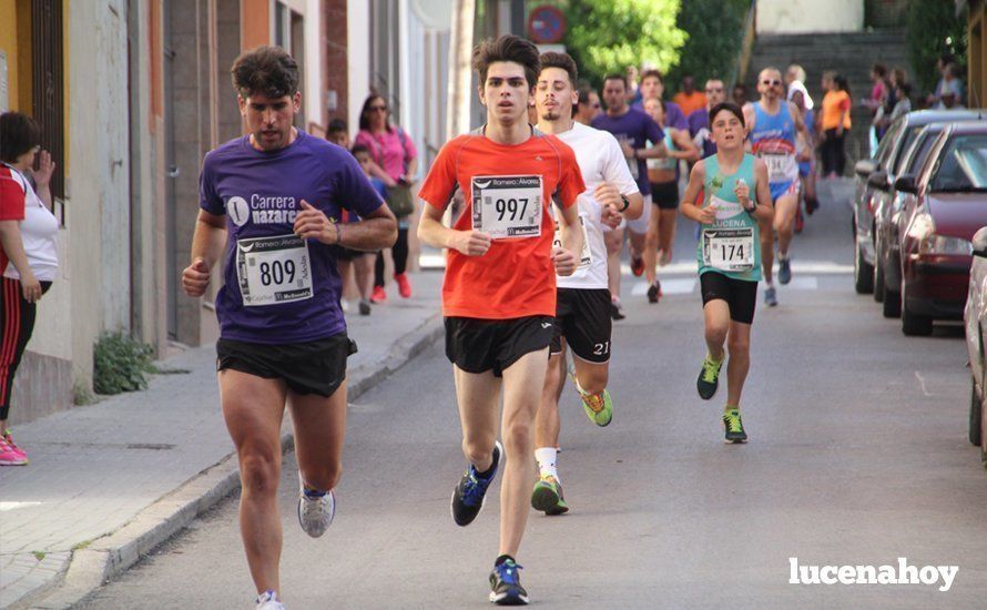 Galería 1: Una marea morada toma las calles de Lucena en la I Carrera Nazarena. Fotos de Jesús Ruiz Jiménez