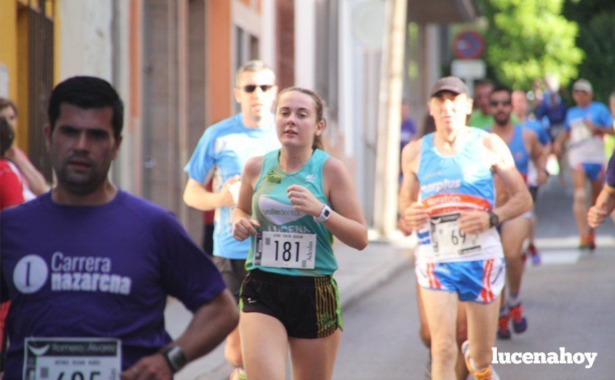 Galería 1: Una marea morada toma las calles de Lucena en la I Carrera Nazarena. Fotos de Jesús Ruiz Jiménez