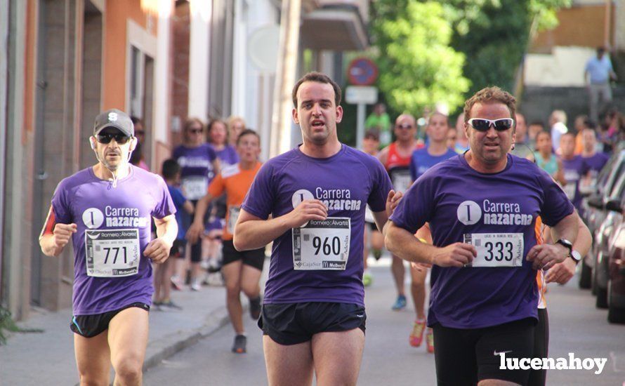 Galería 1: Una marea morada toma las calles de Lucena en la I Carrera Nazarena. Fotos de Jesús Ruiz Jiménez