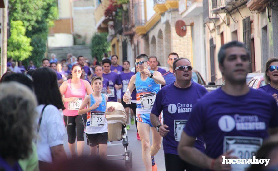 Galería 1: Una marea morada toma las calles de Lucena en la I Carrera Nazarena. Fotos de Jesús Ruiz Jiménez