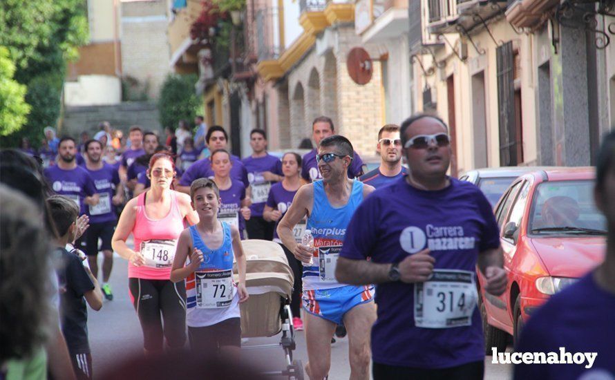 Galería 1: Una marea morada toma las calles de Lucena en la I Carrera Nazarena. Fotos de Jesús Ruiz Jiménez