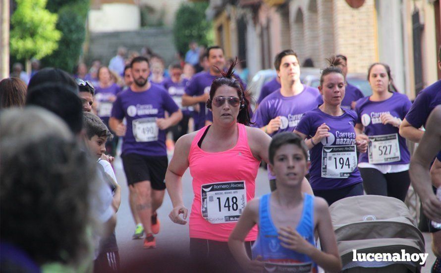 Galería 1: Una marea morada toma las calles de Lucena en la I Carrera Nazarena. Fotos de Jesús Ruiz Jiménez