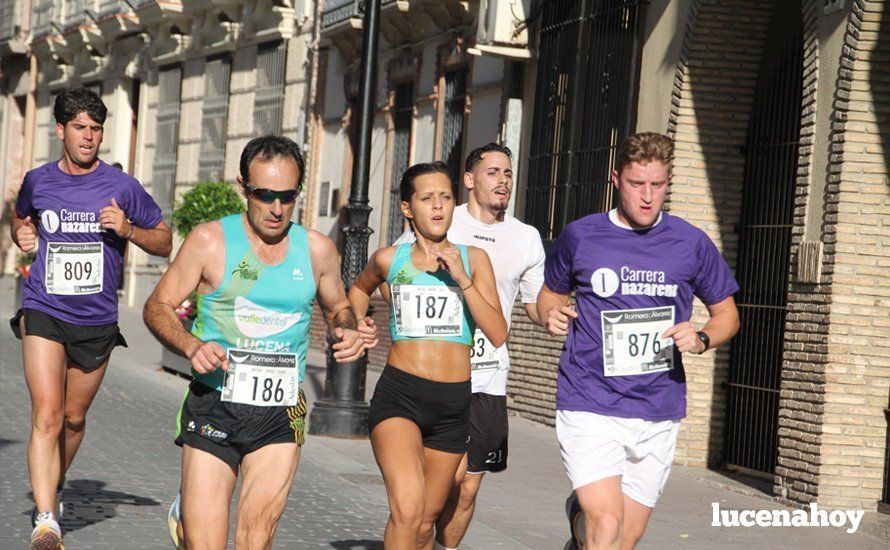 Galería 1: Una marea morada toma las calles de Lucena en la I Carrera Nazarena. Fotos de Jesús Ruiz Jiménez