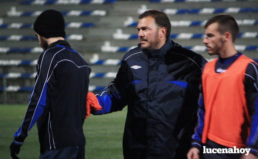  Fran Reina, en un entrenamiento con el Alcalá. 