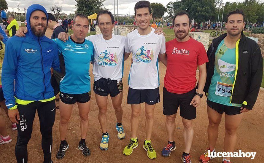  Miembros de los equipos del Club de Atletismo y Triatlón Lucena. 