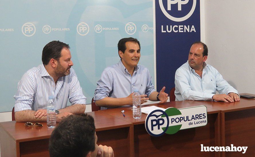 Nieto en la sede del PP de Lucena