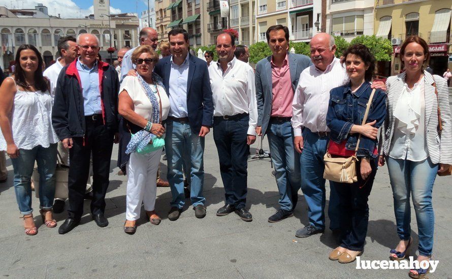  Juanma Moreno, Paco Huertas, José Antonio Nieto, Jesús Aguirre, entre otros representantes y simpatizantes del PP. 