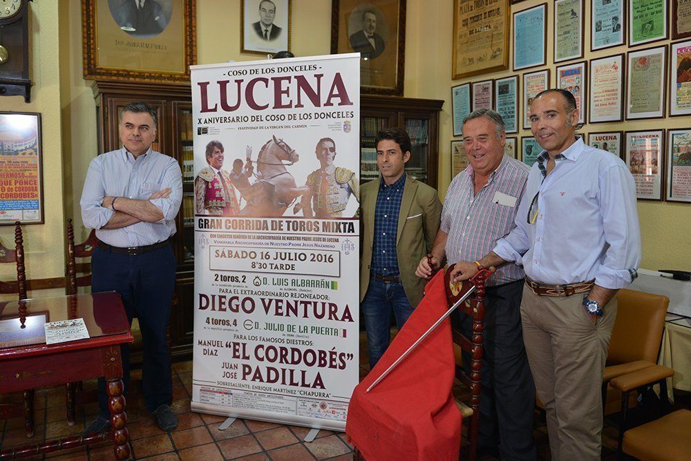  Diego Ventura, 'El Cordobés y Juan José Padilla, protagonistas del cartel. 