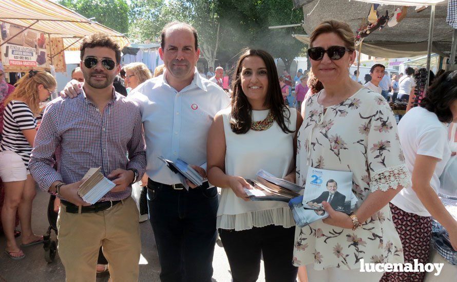  Manuel Barea, Paco Huertas, Beatriz Jurado y Charo Valverde. 