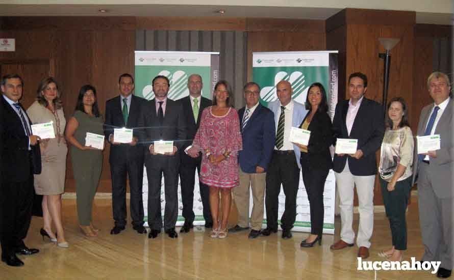  Foto de grupo en la entrega de los premios. 