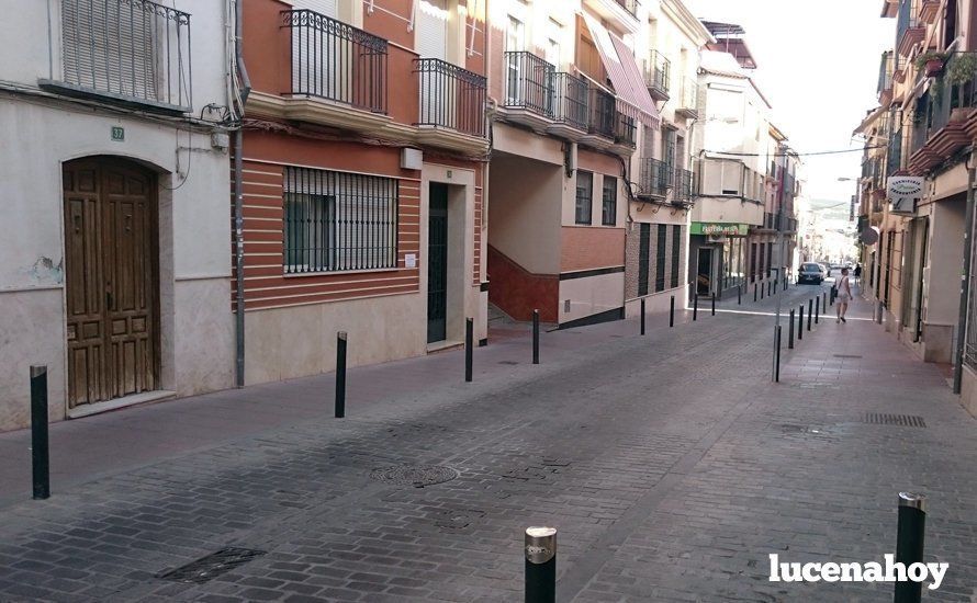  Tramo de la calle Mesón afectado por las obras. 