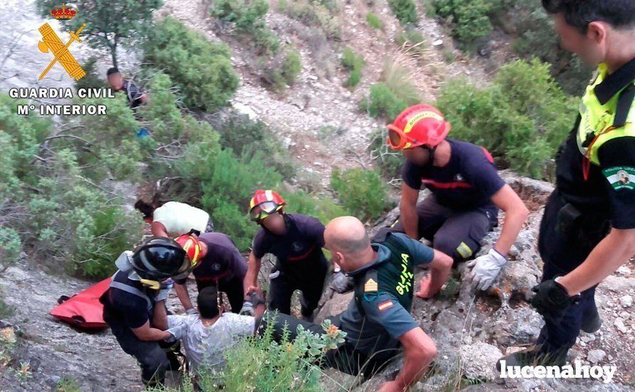  Un momento del recate. Foto: Guardia Civil 