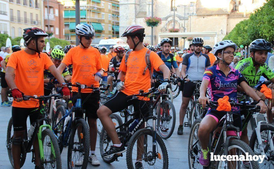 Galería: Casi 300 aficionados al MTB participaron anyer en la Ruta Nocturna en Bicicleta