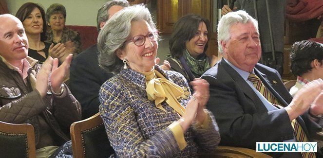  María Dolores López durante un homenaje que le rindió la asociación de mujeres Afammer 