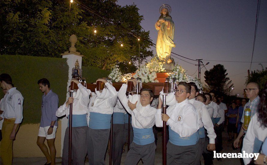 Galería: La joven cuadrilla de Jesús Servián Rueda procesiona la imagen de la Virgen de las Vegas