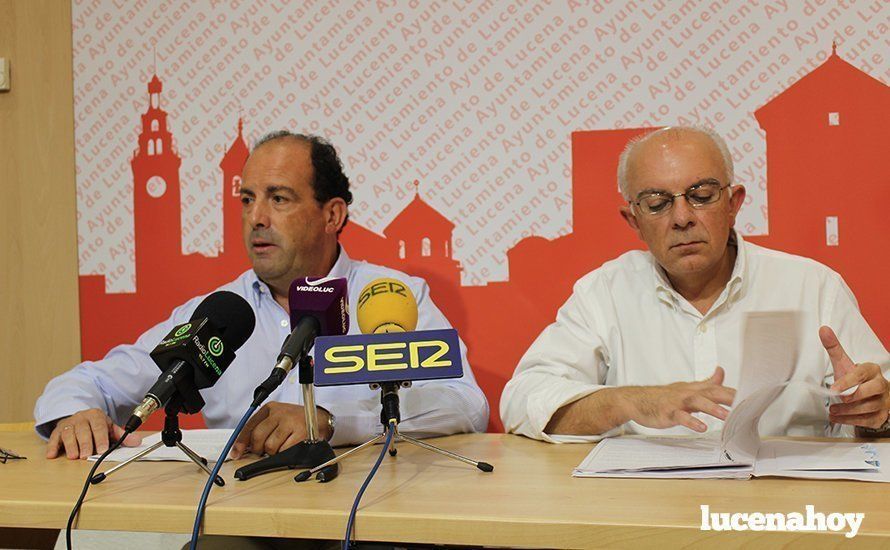  Un momento de la rueda de prensa de Paco Huertas y Julián Ranchal 