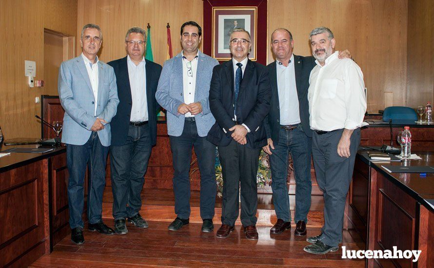  Alcaldes de las distintas localidades que integran la entidad del centro de Andalucía. 