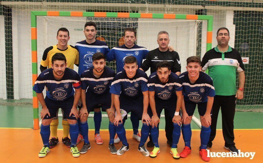  Formación del Lucena Futsal en el Pabellón Municipal de Gádor. CD GÁDOR 