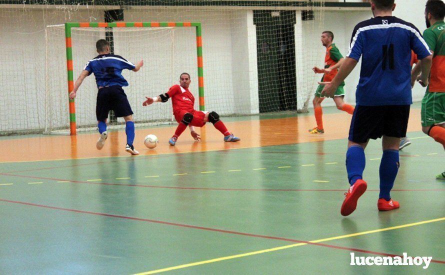  Jugada ofensiva del Lucena Futsal. ARCHIVO 