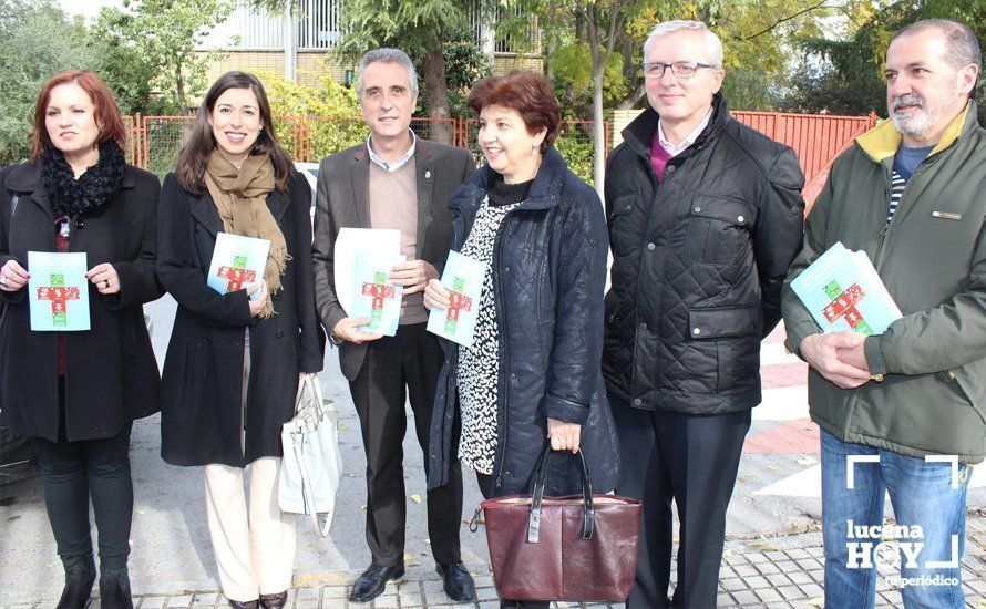  Presentación de la campaña por parte de miembros de la agrupación socialista de Lucena 