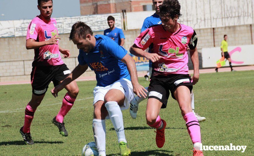  Gabri Mayorga y Miguel Sanz en un partido de esta temporada del Ciudad de Lucena a domicilio. ARCHIVO 