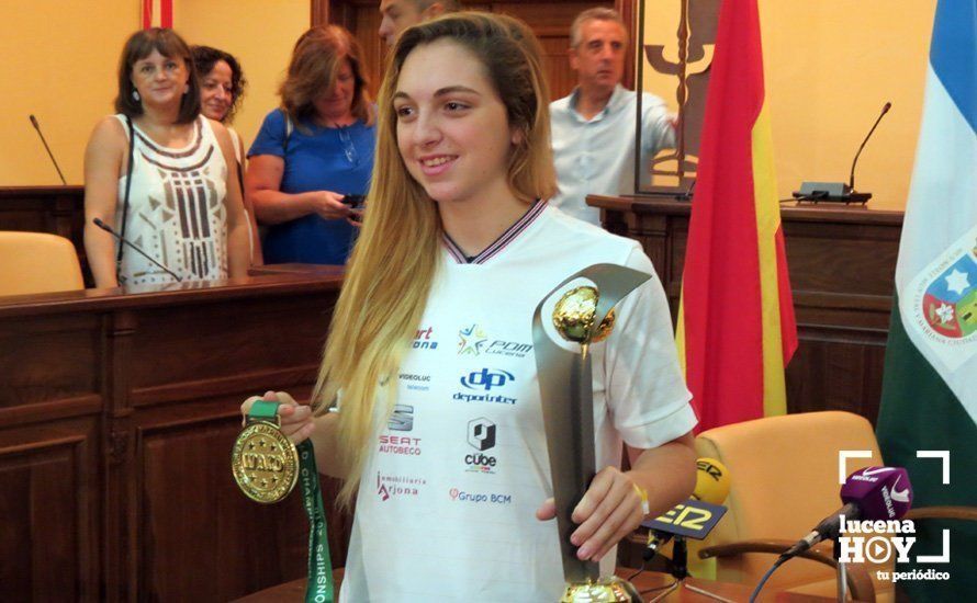  Ana Muñoz, en el ayuntamiento de Lucena. 