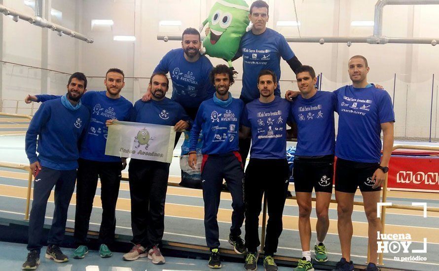  Equipo del Club Deportivo Surco Aventura, en el Campeonato de Andalucía de Pista Cubierta 2017. 