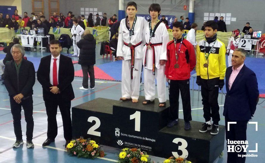  Entrega de medallas en el Campeonato de Taekwondo de Bormujos. 