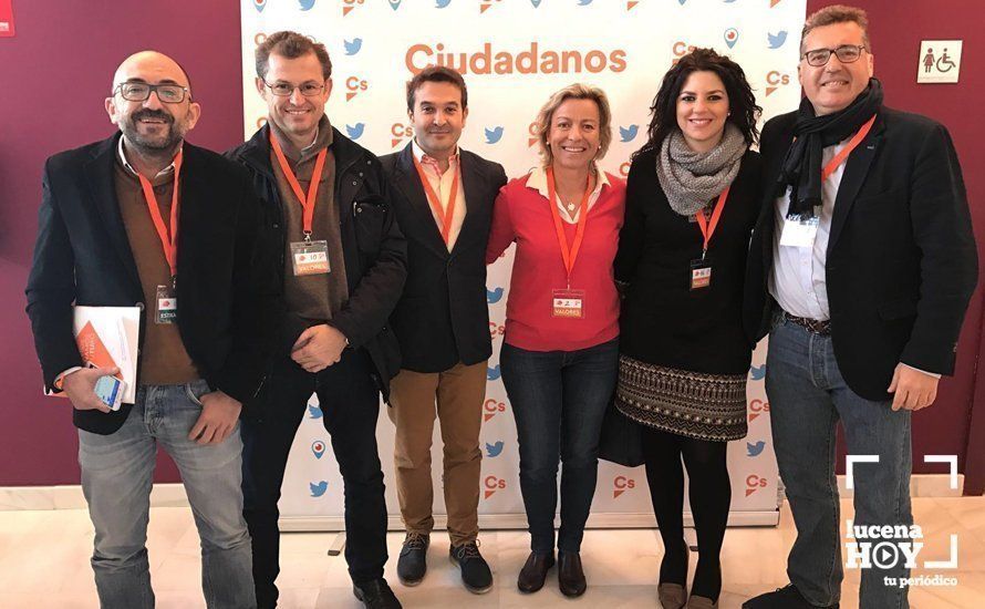  Purificación Joyera junto al resto de representantes de la provincia en la IV Asamblea de Ciudadanos 