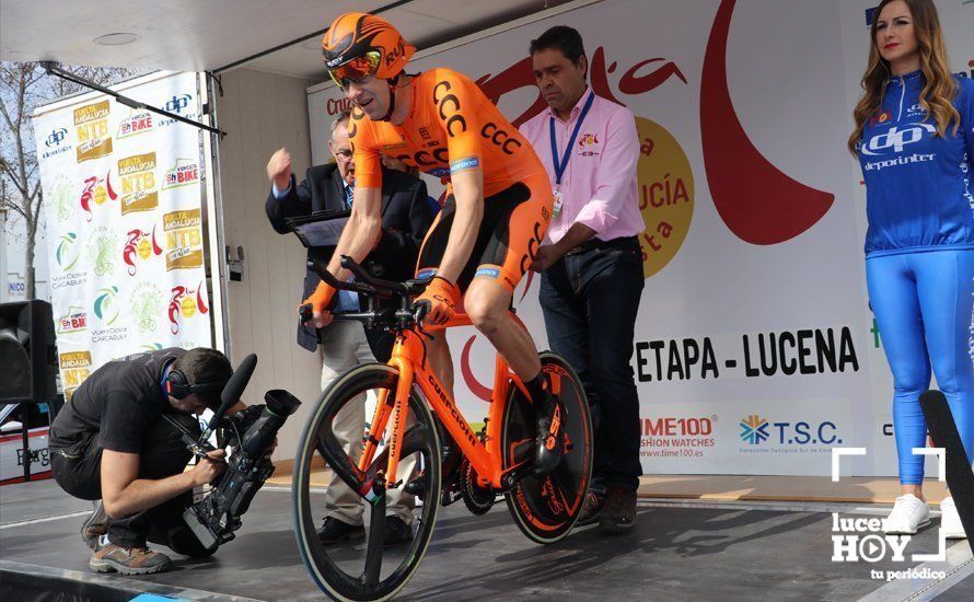 Galería: Lucena vibra al ritmo del pedaleo de los mejores del pelotón internacional: Nuestras cien mejores fotos de la crono de la Vuelta a Andalucía