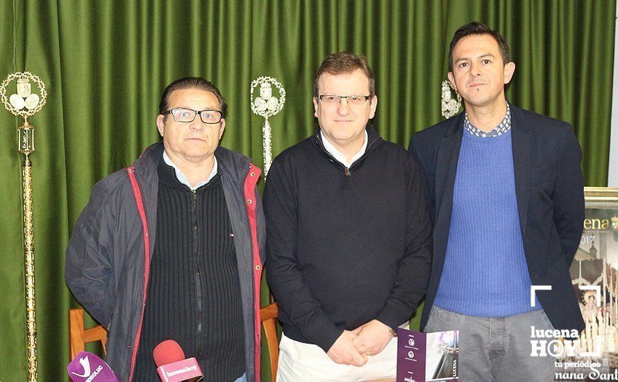  José Serena, Francisco Requerey y Manuel Lara, durante la presentación 