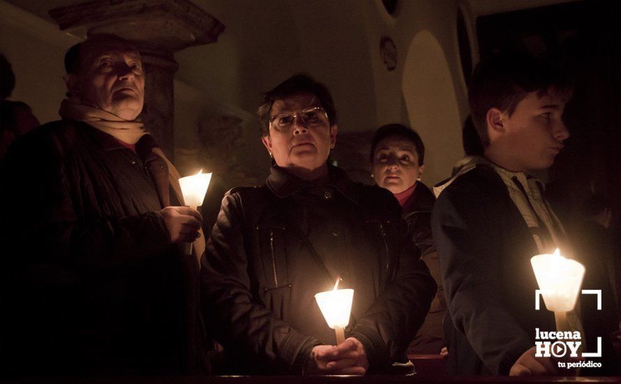 GALERÍA: El recogimiento preside el Vía Crucis del Cristo del Perdón en el Santuario de Aras. Fotos de Jesús Ruiz 'Gitanito'